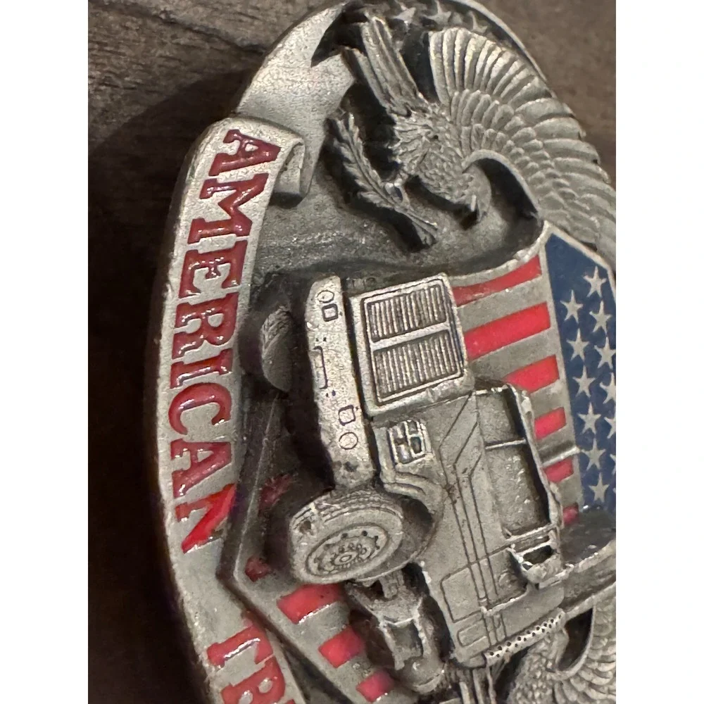 Vintage‎ 1988 Siskiyou Belt Buckle American Trucker 20th Century Cowboy